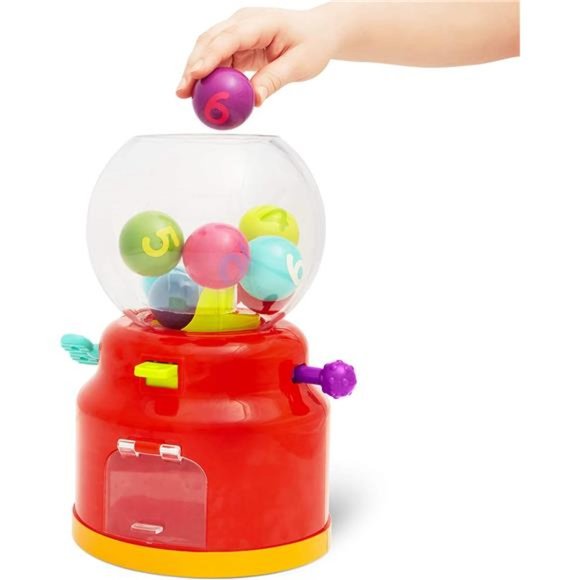 Ball Dispenser for Kids – Mini Vending Machine Toy – 12 Months + , Red - Picture 4 of 5